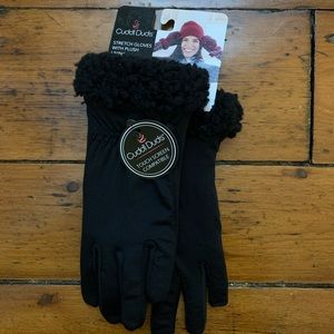 Black touch screen gloves